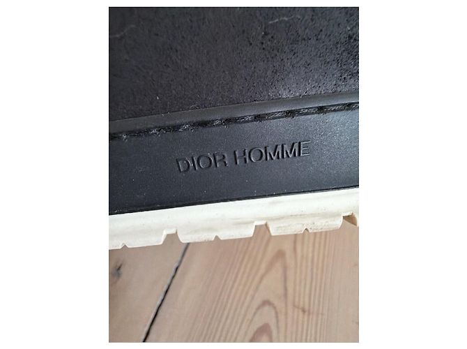 Sneakers alte in suede nero Dior Homme - vista 7