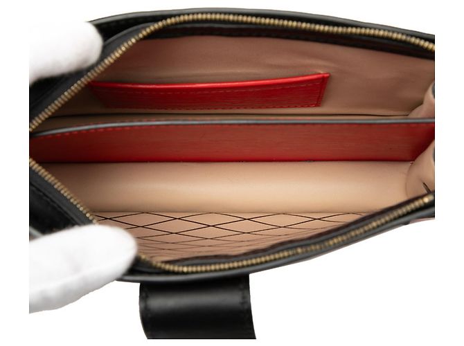 Borsa a Spalla Epi Trunk Clutch di Louis Vuitton Nero Rosso - vista 5