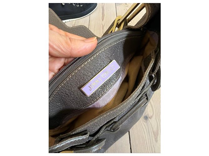 Borsa Hobo Jimmy Choo in pelle grigia Grigio - vista 12