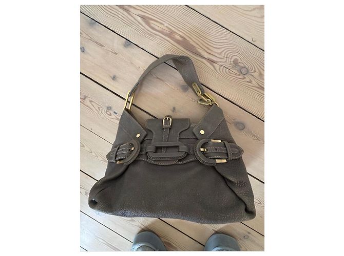 Borsa Hobo Jimmy Choo in pelle grigia Grigio - vista 2