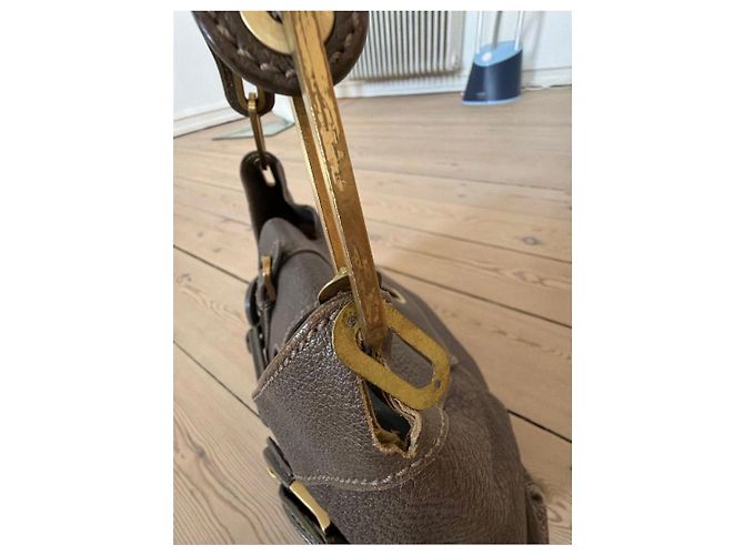 Borsa Hobo Jimmy Choo in pelle grigia Grigio - vista 6