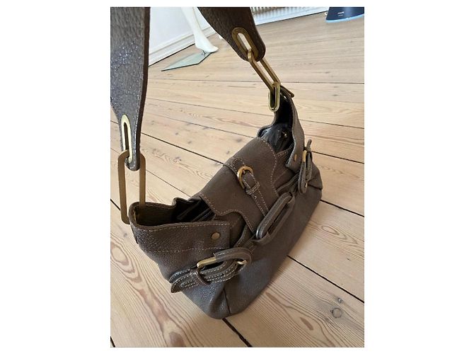 Borsa Hobo Jimmy Choo in pelle grigia Grigio - vista 8