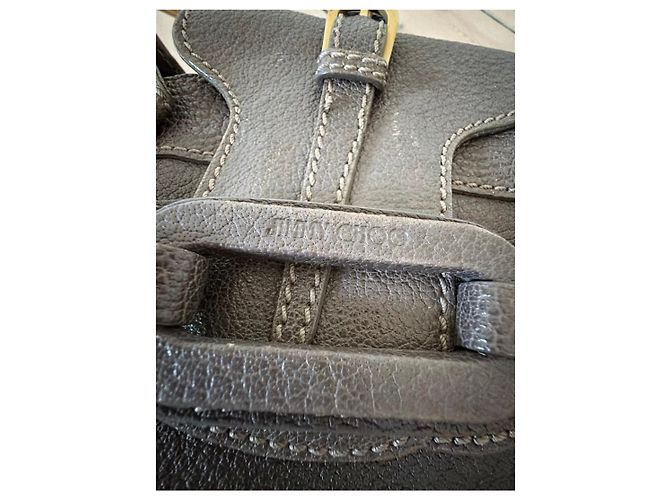 Borsa Hobo Jimmy Choo in pelle grigia Grigio - vista 9