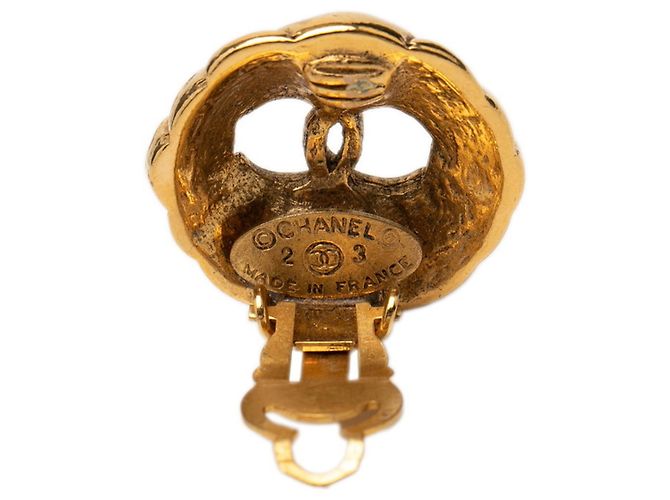 Orecchini a clip vintage Coco Mark di Chanel D'oro - vista 3