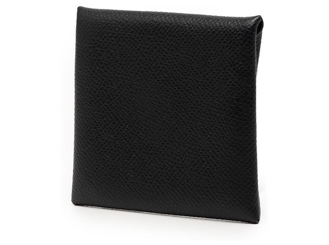 Monedero Bastia de Hermès en cuero Epsom negro - vista 2