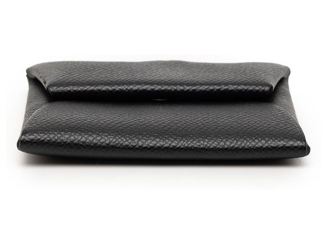 Monedero Bastia de Hermès en cuero Epsom negro - vista 3