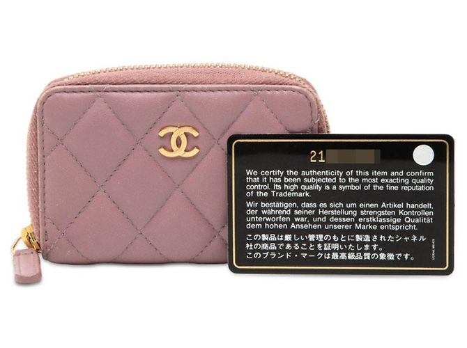 Timeless Monedero Matelassé Coco Mark de Chanel Púrpura - vista 7