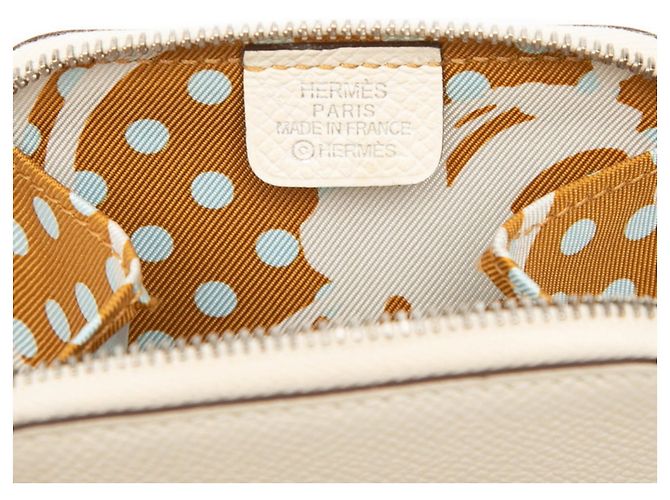 Billetera/cartera de monedas Hermès Azap Mini Silkin Crudo - vista 5