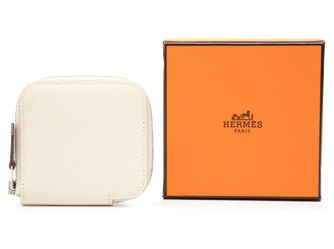 Billetera/cartera de monedas Hermès Azap Mini Silkin Crudo - vista 7