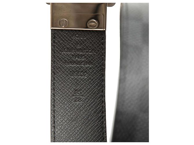 Louis Vuitton Damier Graphite Santur Aventur Gürtel Schwarz - Ansicht 6
