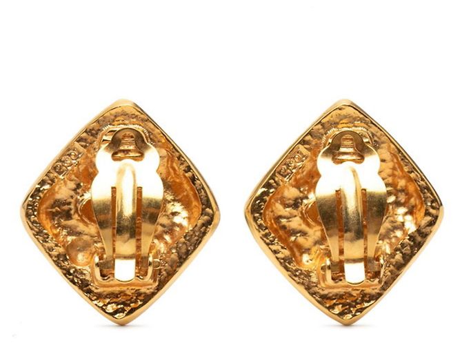 Orecchini a clip placcati in oro Chanel Coco Mark D'oro - vista 2