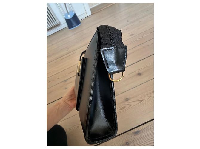 Max Mara Black Leather Clutch Bag - view 4