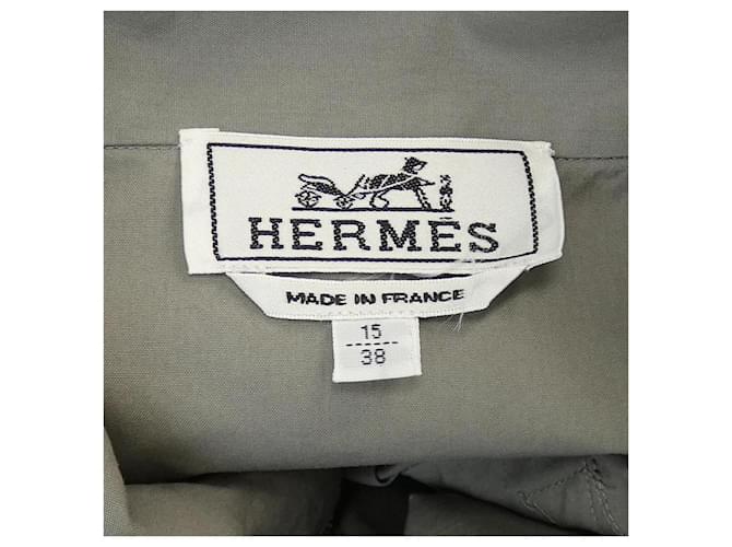 Hermès Camicia in cotone Hermes Marrone - vista 4