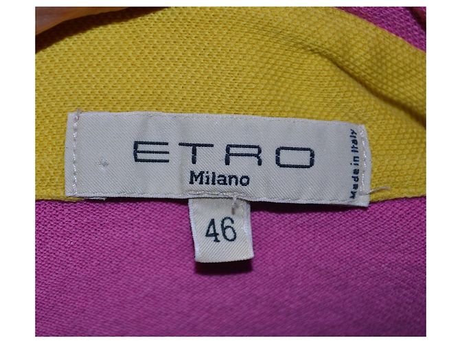 Polo Etro in cotone rosa - vista 3