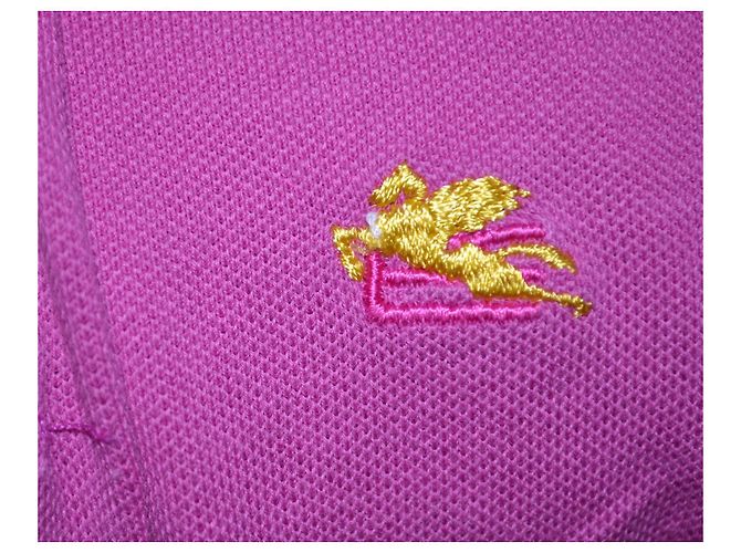 Polo Etro in cotone rosa - vista 4