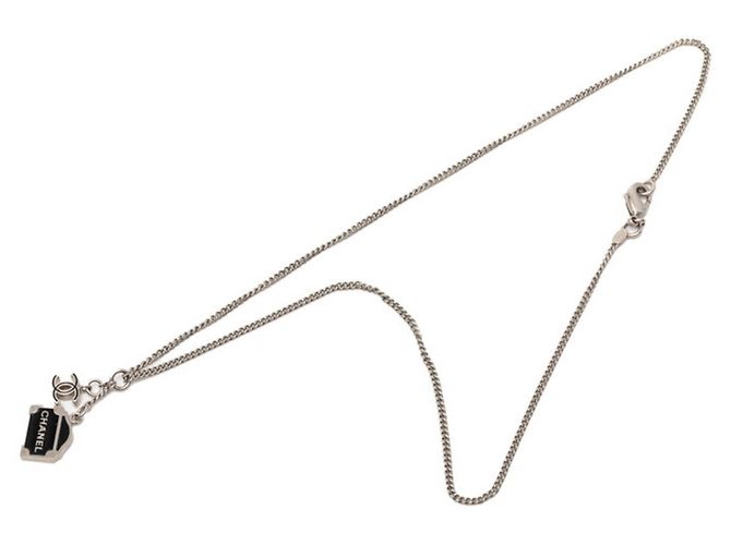 Collana Coco Mark Le Cambon 31 Rue Cambon di Chanel Nero Argento - vista 3