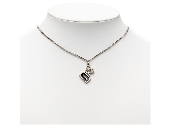 Collana Coco Mark Le Cambon 31 Rue Cambon di Chanel Nero Argento - vista 6