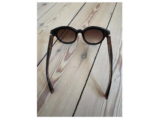 Gafas de sol Dsquared2 Negras con Lentes Marrones Degradadas Negro - vista 5