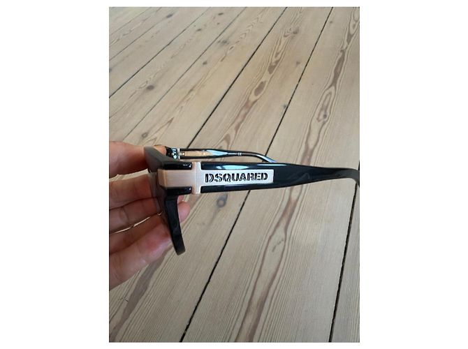 Gafas de sol Dsquared2 Negras con Lentes Marrones Degradadas Negro - vista 8