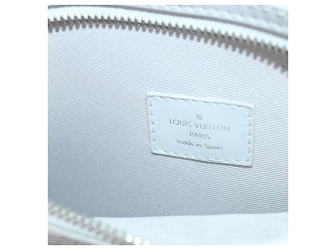 Louis Vuitton Double Flat Messenger Limited Edition Logo Story Monogram Canvas and Denim Multicolore - vista 6