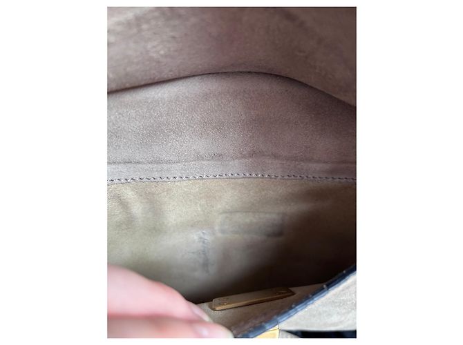 Chloé Borsa a Spalla in Pelle e Camoscio Chloe Jane Multicolore Beige - vista 12