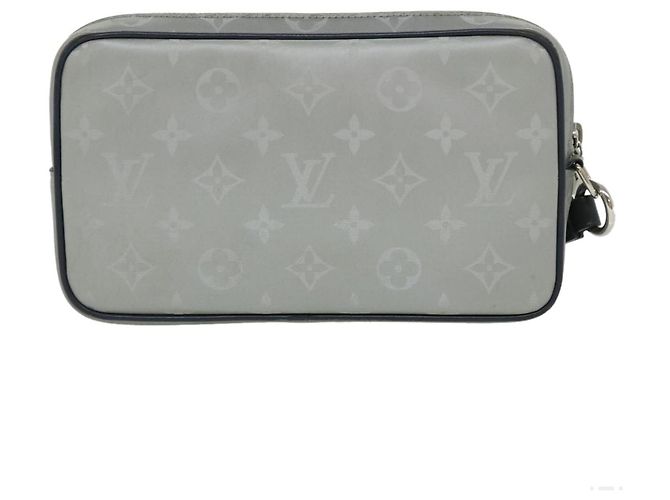 Louis Vuitton Alpha Clutch Limited Edition Monogram Satellite Canvas Silber - Ansicht 2