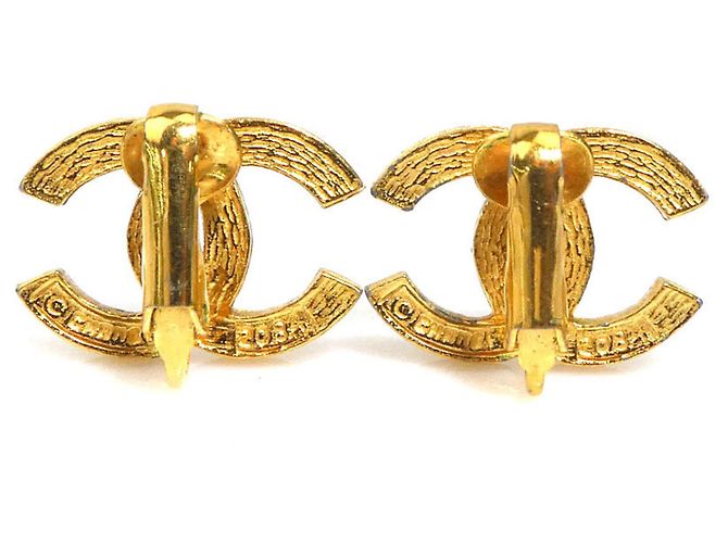 Orecchini a clip in metallo dorato Chanel D'oro - vista 4
