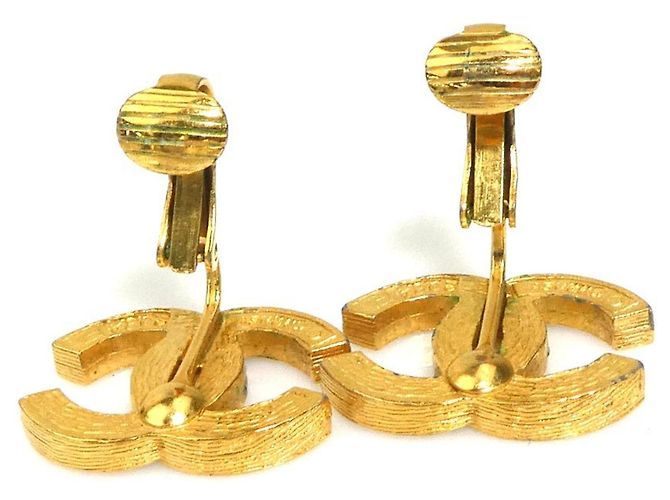 Orecchini a clip in metallo dorato Chanel D'oro - vista 5