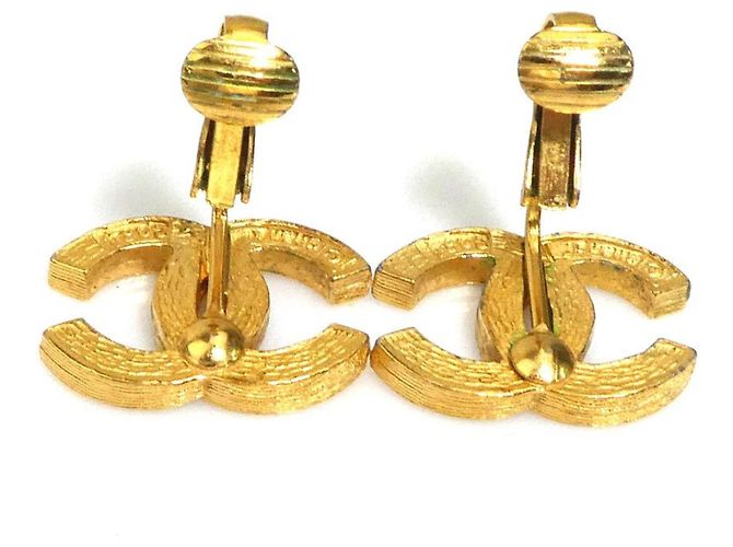 Orecchini a clip in metallo dorato Chanel D'oro - vista 6
