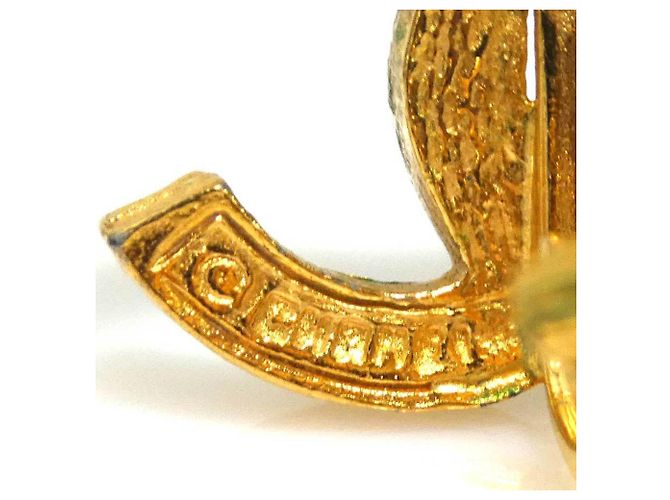 Orecchini a clip in metallo dorato Chanel D'oro - vista 8