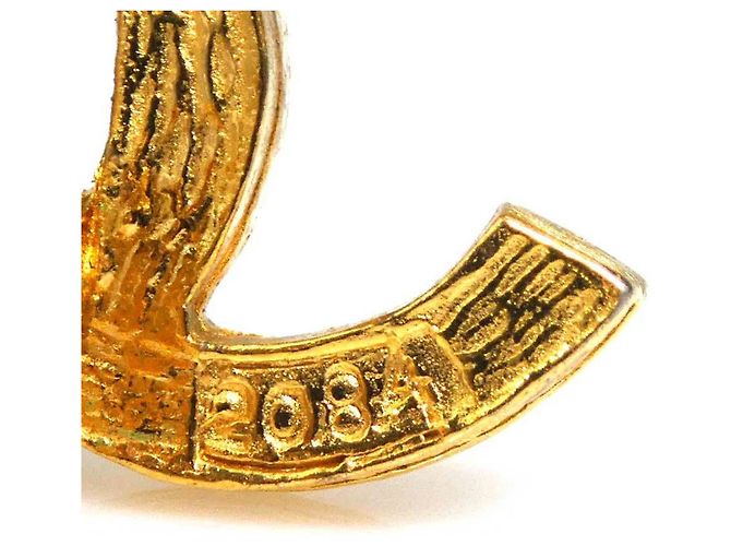 Orecchini a clip in metallo dorato Chanel D'oro - vista 9