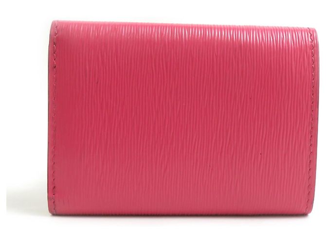 Cartera plegable de cuero rosa para mujer Prada - vista 2