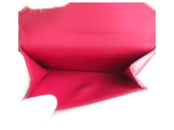 Cartera plegable de cuero rosa para mujer Prada - vista 4