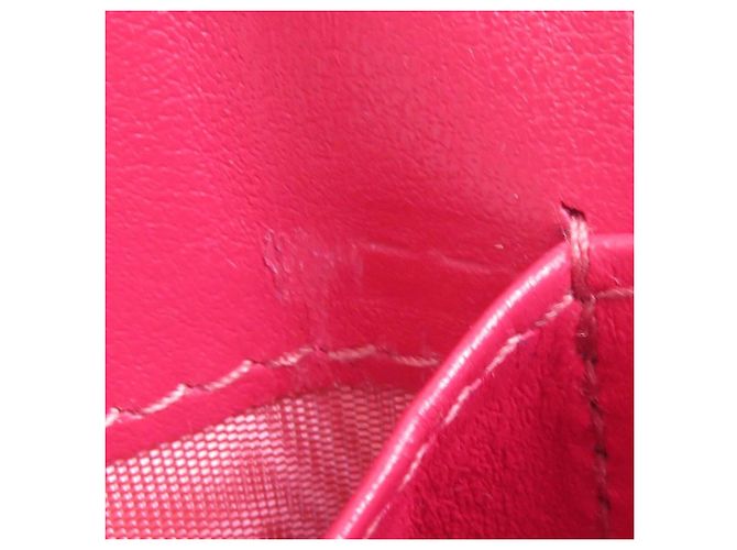 Cartera plegable de cuero rosa para mujer Prada - vista 6