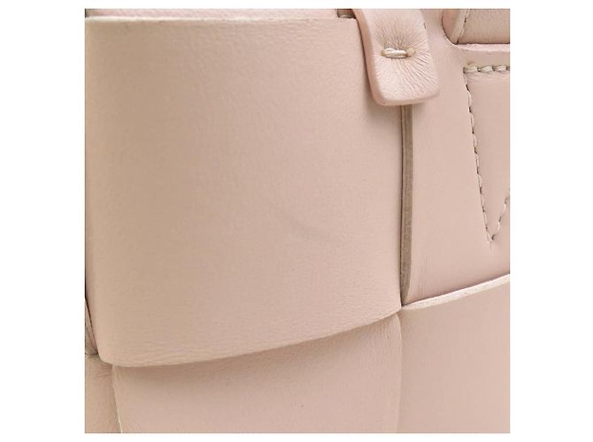Borsa in pelle Small Brick Cassette di Bottega Veneta Rosa - vista 11