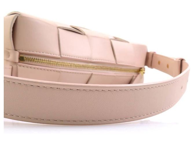 Borsa in pelle Small Brick Cassette di Bottega Veneta Rosa - vista 13