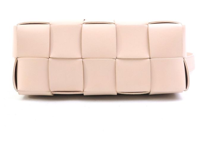 Borsa in pelle Small Brick Cassette di Bottega Veneta Rosa - vista 4