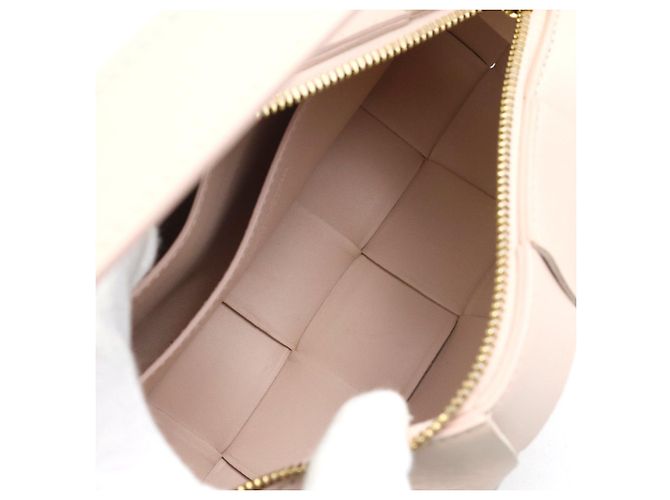 Borsa in pelle Small Brick Cassette di Bottega Veneta Rosa - vista 5