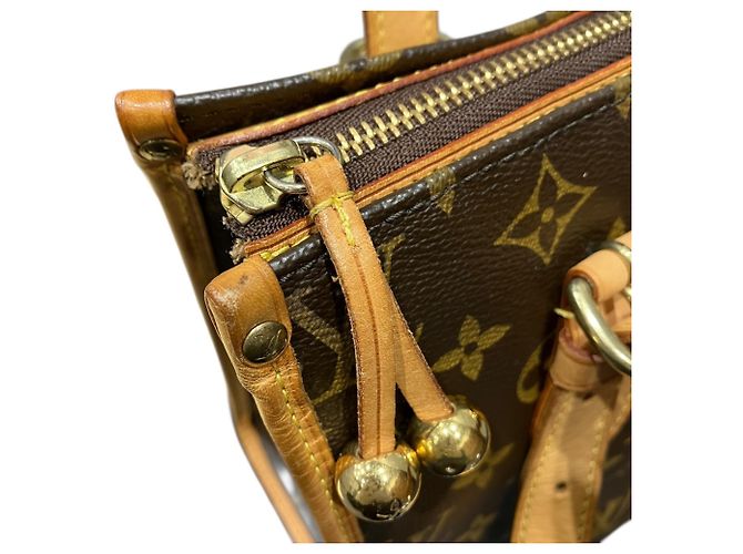 Borsa Tote Monogram Popincourteau di Louis Vuitton Marrone - vista 7
