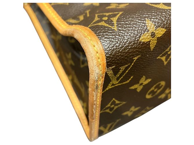 Borsa Tote Monogram Popincourteau di Louis Vuitton Marrone - vista 8
