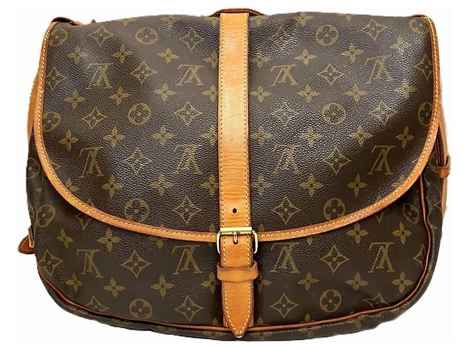 Borsa a Spalla Saumur 35 Monogramma Louis Vuitton Marrone - vista 2