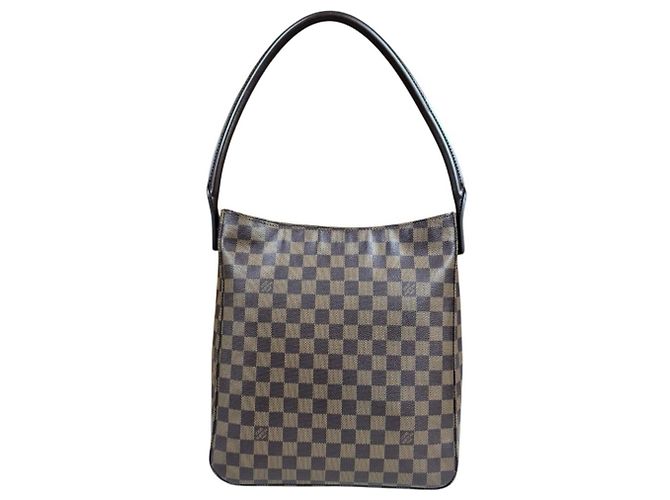 Borsa a Spalla Looping GM Damier Louis Vuitton Marrone Multicolore Damier ebene - vista 3