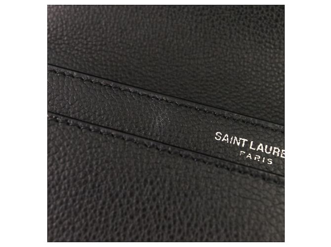 Borsa a spalla in pelle Sunset Cassandra di Yves Saint Laurent Nero - vista 10