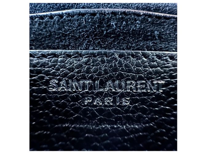 Borsa a spalla in pelle Sunset Cassandra di Yves Saint Laurent Nero - vista 8