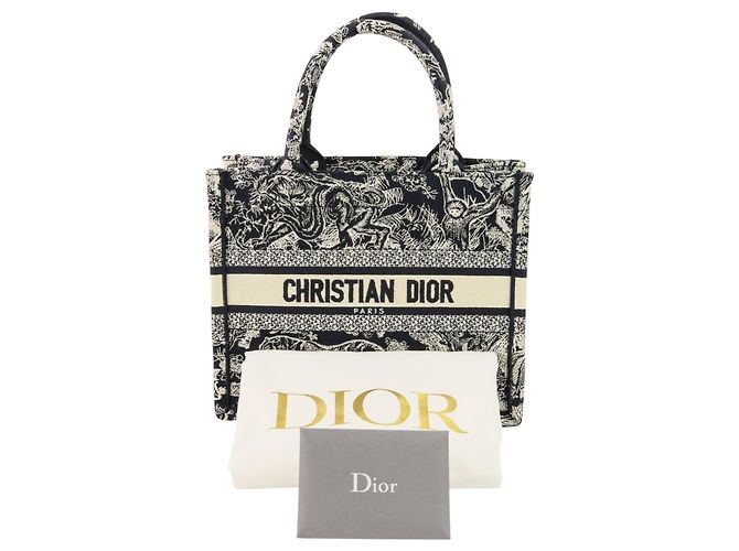 Borsa da Libro Toile de Jouy Christian Dior Blu navy - vista 10