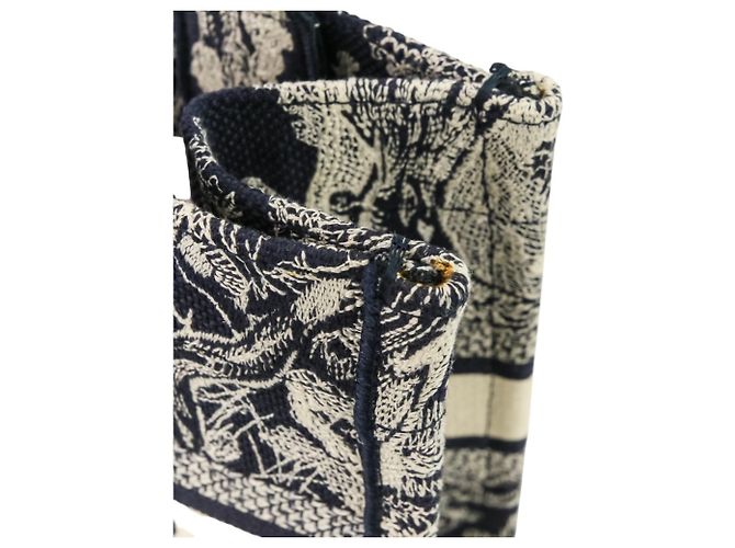 Borsa da Libro Toile de Jouy Christian Dior Blu navy - vista 11