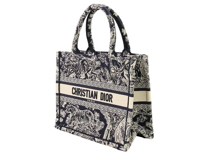 Borsa da Libro Toile de Jouy Christian Dior Blu navy - vista 2