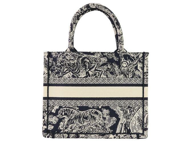 Borsa da Libro Toile de Jouy Christian Dior Blu navy - vista 3