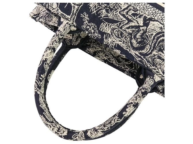 Borsa da Libro Toile de Jouy Christian Dior Blu navy - vista 6