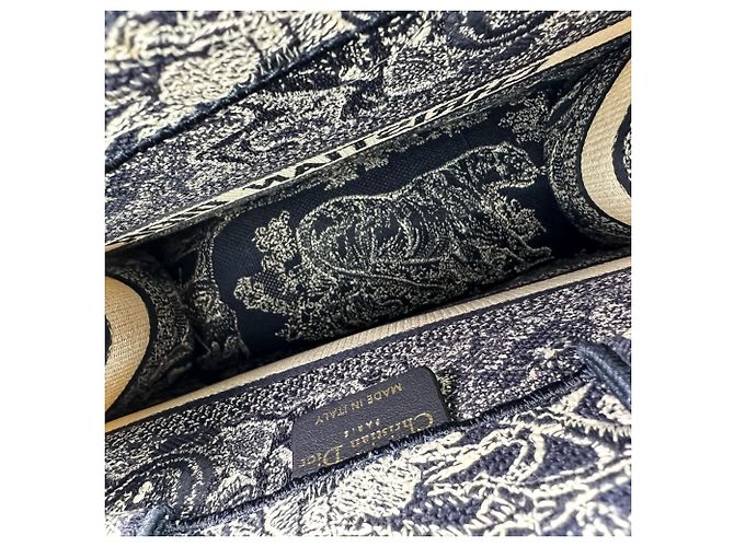 Borsa da Libro Toile de Jouy Christian Dior Blu navy - vista 7